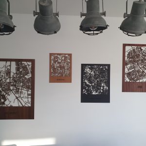 Stadtpläne aus holz